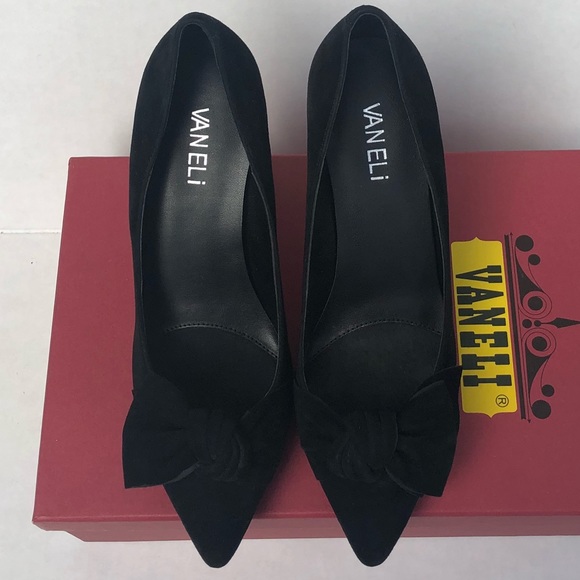 Vaneli Toro black suede pumps - Picture 2 of 6